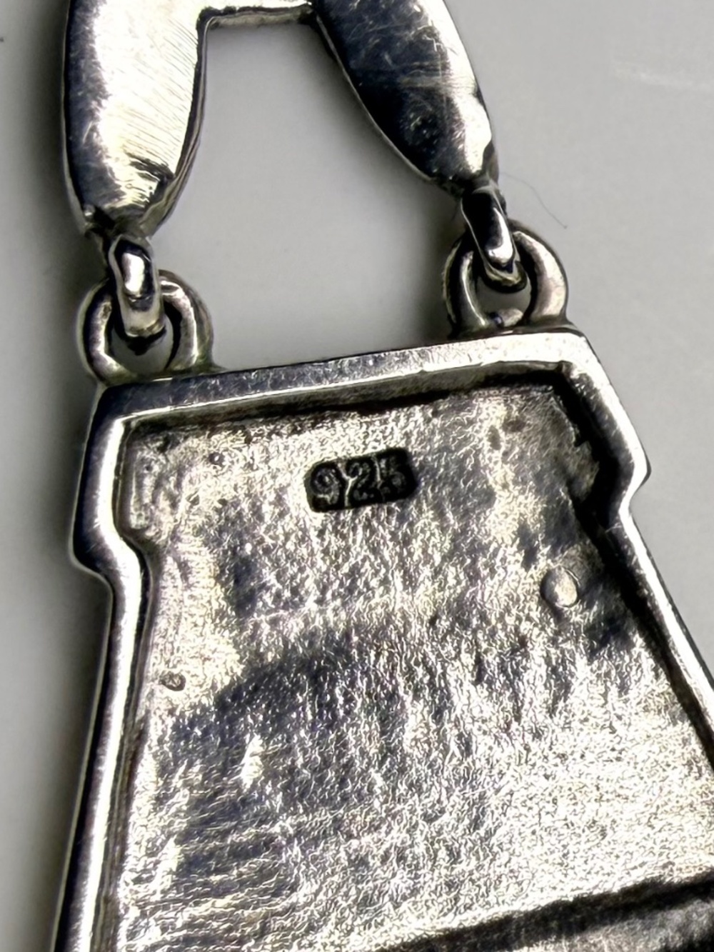 Vintage Sterling Silver Handbag Pendant - Picture 4 of 10